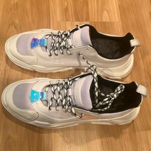JOHN GEIGER, #003 WHITE, PEARL, BLACK Athletic Shoes Size 12